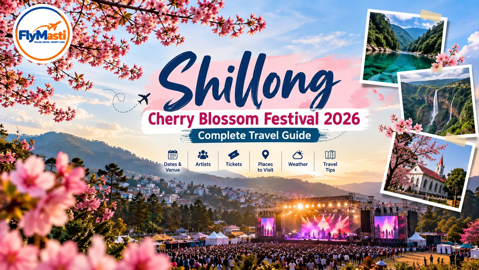 Shillong Cherry Blossom Festival 2026: Dates, Venue, Artists, Tickets & Travel Guide